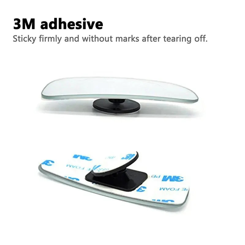 1 Pair Car Blind Spot Mirror Auto Rear View Mirror Safety Blind Spot Mirror 360 Rotation Adjustable Wide Angle Convex Mirror BrothersCarCare