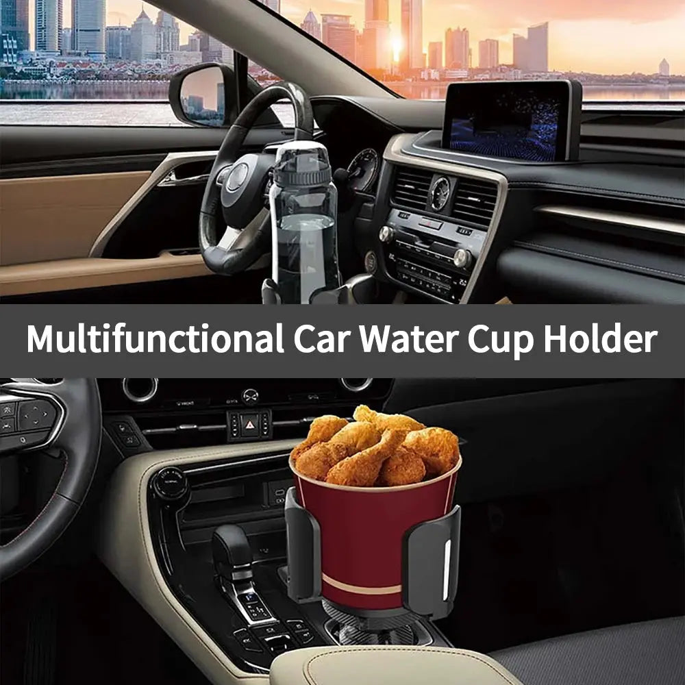 2 in 1 Car Cup Holder Expander Multipurpose Stable Organizer Universal Water Mugs for Vehicles Drink Placement Drinks Automotive BrothersCarCare