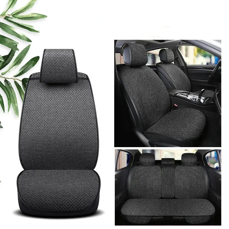 2022 new car seat seat cover all-inclusive four seasons universal linen special car seat cover cover hood full enclosure network BrothersCarCare