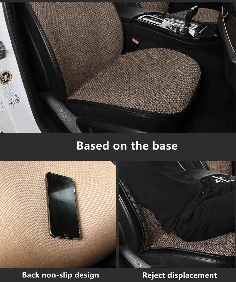 2022 new car seat seat cover all-inclusive four seasons universal linen special car seat cover cover hood full enclosure network BrothersCarCare