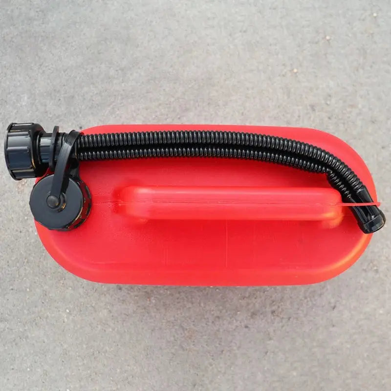 5L Car Fuel Tank Can Spare Plastic Petrol Gas Container Anti-Static Fuel Carrier with Pipe for Car Travel BrothersCarCare