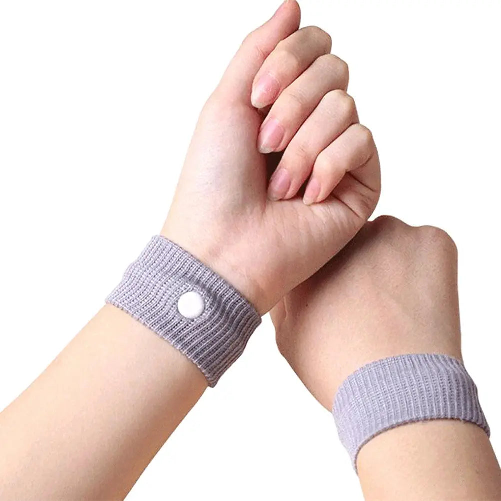 6pairs Washable Wristband Sea Sickness Adults Children Acupressure Band Solid Soft Anti Nausea Health Care Polyester Reusable BrothersCarCare