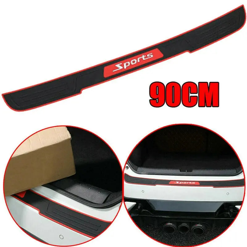 90CM Car Rear Door Guard Bumper Protector Scratch Rubber Sticker Auto Threshold Protection Anti Kick Strips Car Styling BrothersCarCare