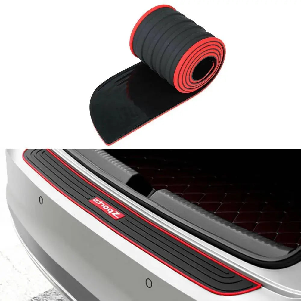 90cm Car Rear Trunk Sill Bumper Protector Strip Universal Rubber Thickened Bumper Guard Protector Pad BrothersCarCare