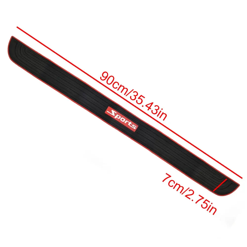 90cm Car Rear Trunk Sill Bumper Protector Strip Universal Rubber Thickened Bumper Guard Protector Pad BrothersCarCare