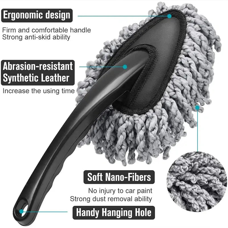 Car Cleaning Tools Car Dust Mop Microfiber Washing Brush Dusting Tool Duster Home Clean Dust Removal Auto Detailing Wash Brush BrothersCarCare