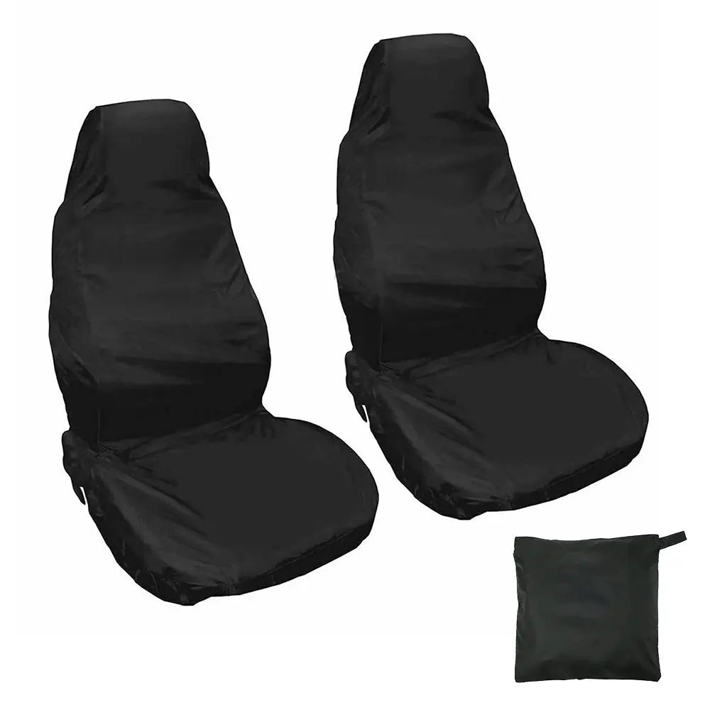 Car Seat Cover Universal Foldable Black Car Seat Protectors Waterproof Front Seat Covers Auto Interior Supplies Car Accessories BrothersCarCare