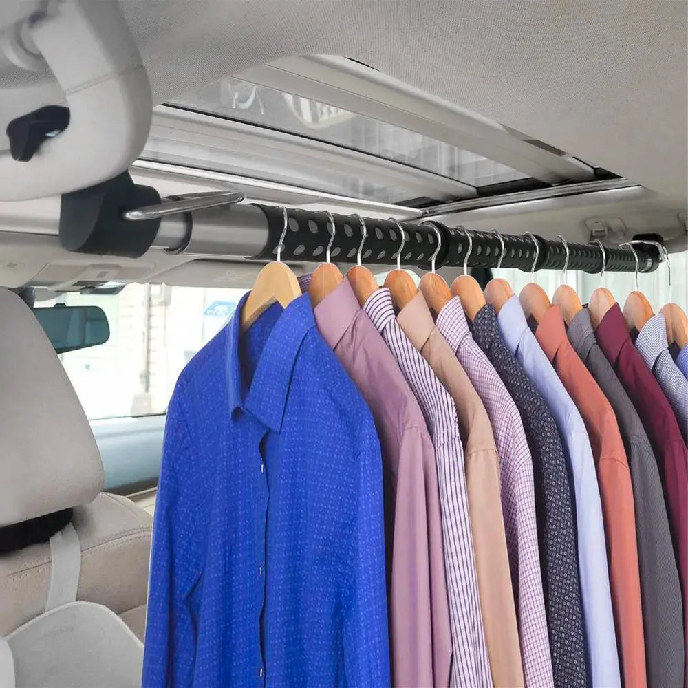 Car drying rod trunk drying rack Trunk hanger rod Camping drying rack laundry rack Vehicle rod holder telescope car fix rods BrothersCarCare