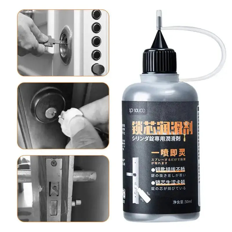 Graphite Dry Lubricants Durable Door Lock & Hinge Lubricants Professional Door Lock Lubricant With Smart Straw Spray BrothersCarCare