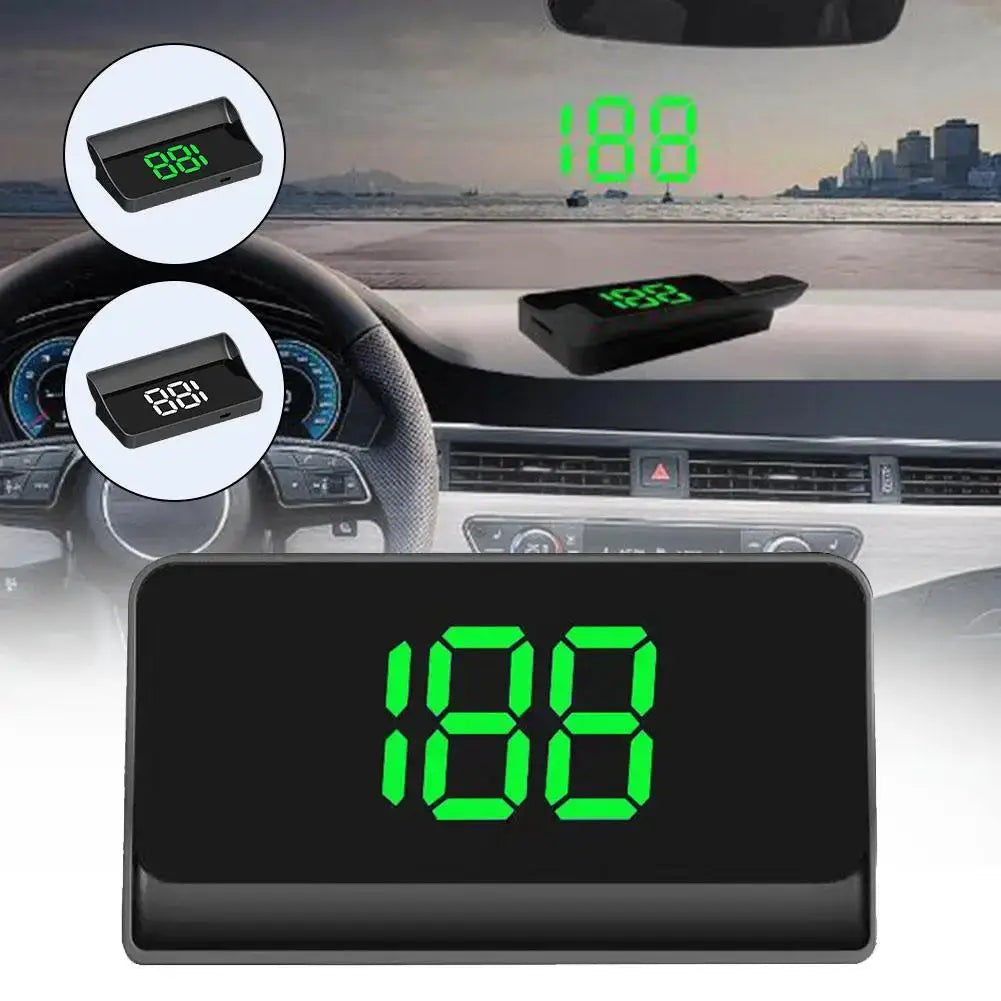 Head Up Display GPS HUD Digital Speedometer Plug And Play For All Cars Big Font KMH Windshield Projector Car Accessories BrothersCarCare
