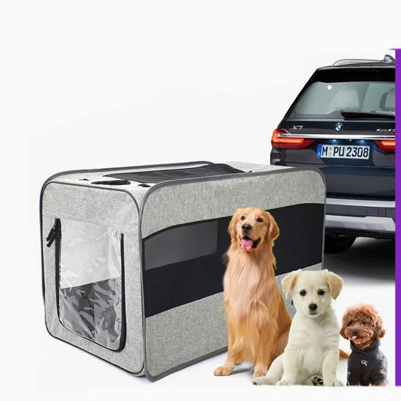 Portable Folding Pet Travel Carrier BrothersCarCare