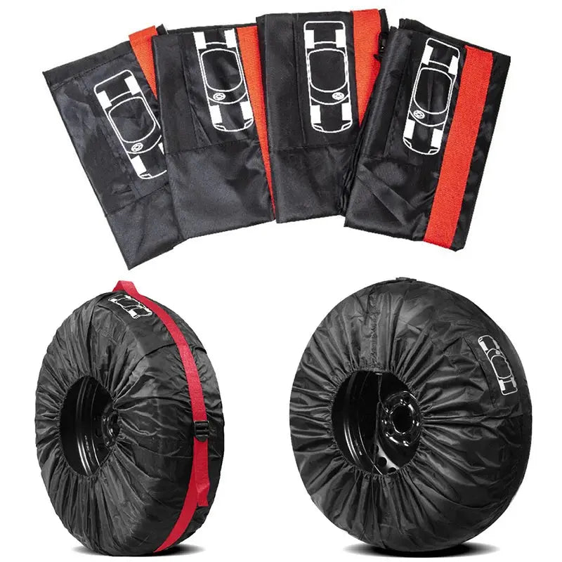 Tire Cover Case Car Spare Tire Cover Storage Bags for Cars Wheel Accessories Portable Wheel Bags BrothersCarCare