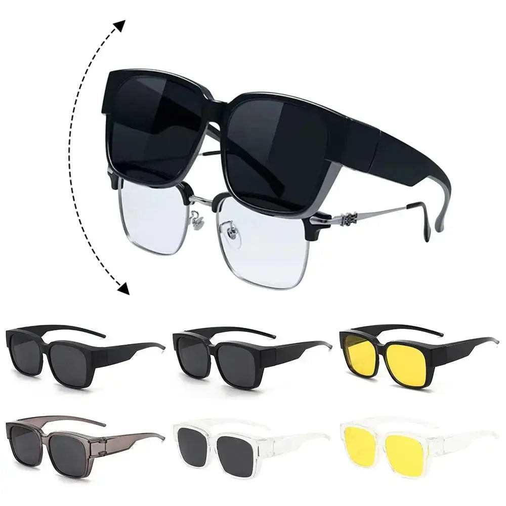 UV Protection That Can Be Worn over Other Glasses Square Shades Wrap Around Polarized Fit Over Glasses Sunglasses BrothersCarCare