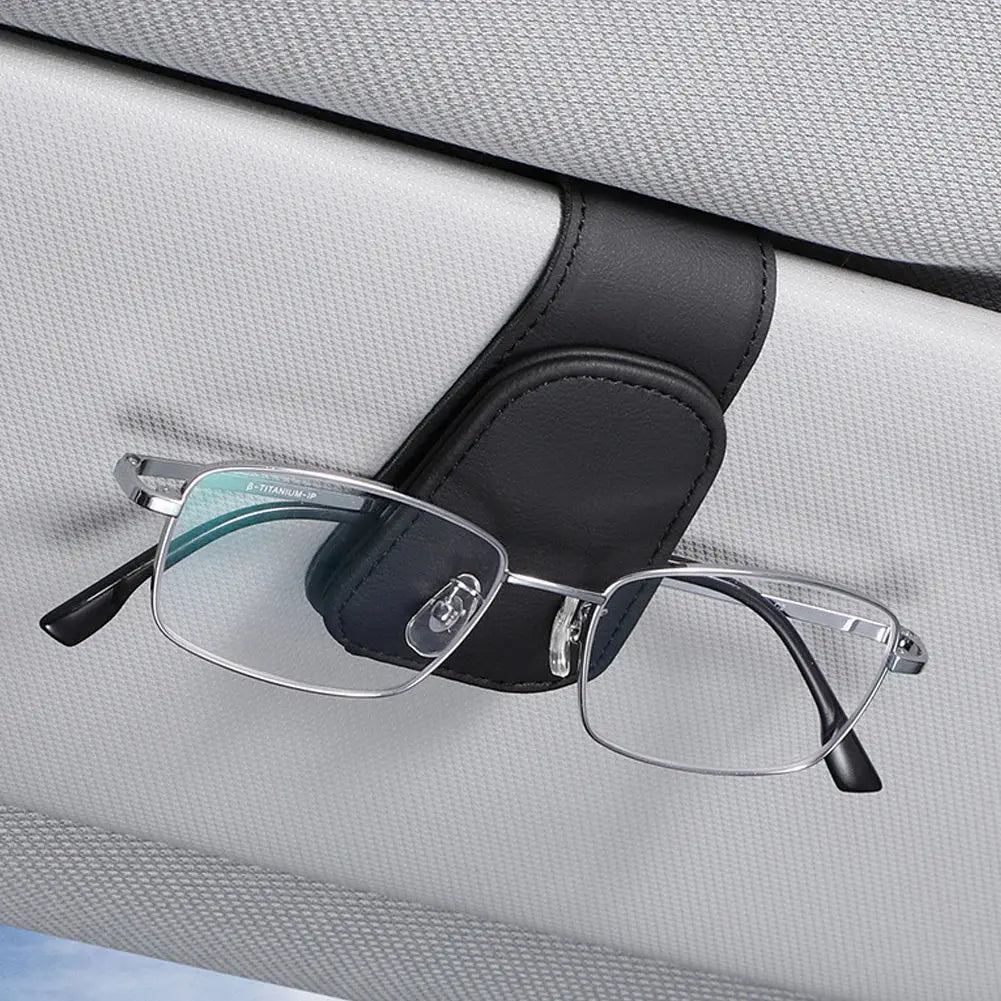Universal Car Auto Sun Visor Glasses Box Sunglasses Clip Card Ticket Holder Stand Fastener Pen Case Eyeglasses Car Accessories BrothersCarCare