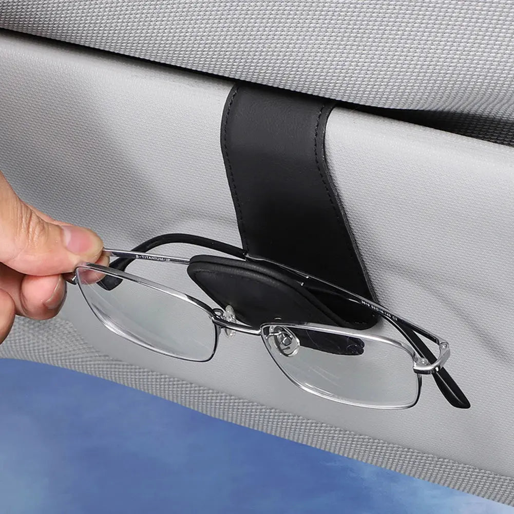 Universal Car Auto Sun Visor Glasses Box Sunglasses Clip Card Ticket Holder Stand Fastener Pen Case Eyeglasses Car Accessories BrothersCarCare