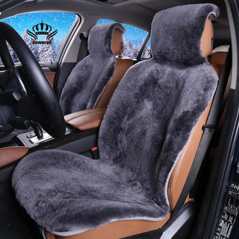 car seat covers of natural sheepskin seat cover new  fashion Sheep sheared universal size for all types of seats BrothersCarCare