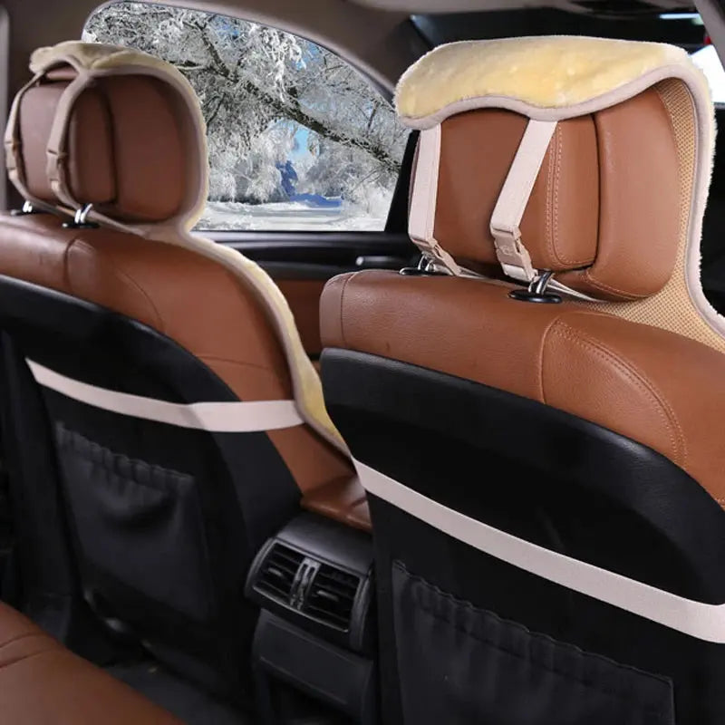 car seat covers of natural sheepskin seat cover new  fashion Sheep sheared universal size for all types of seats BrothersCarCare